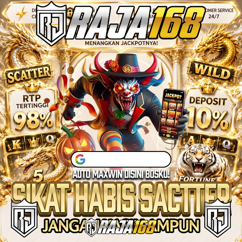 banner RAJA168 X Vintage Motor Clothing: Koleksi Game Jackpot dan Slot Favorit dalam Satu Akses